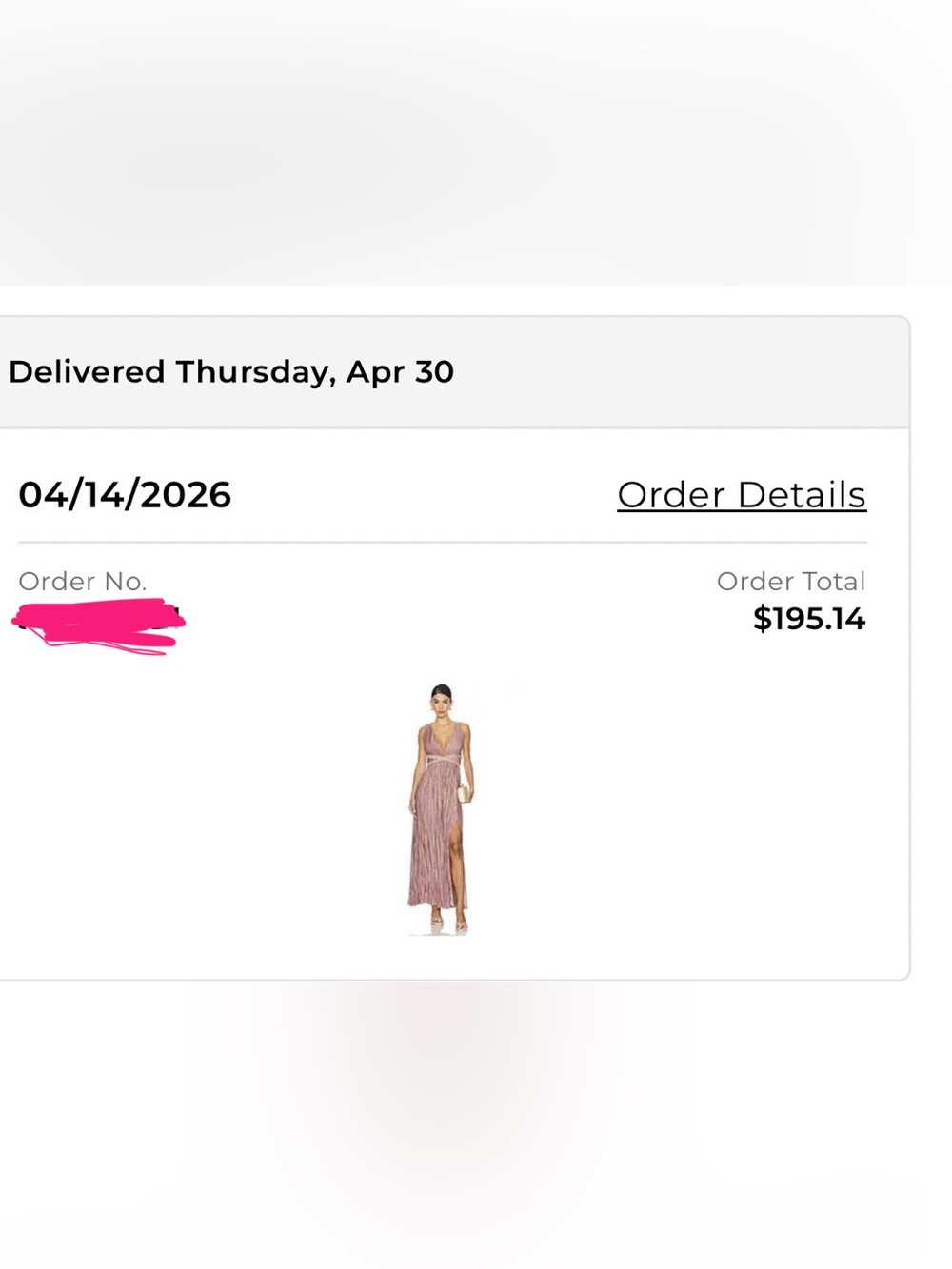 Sleeveless V-Neck Mauve Pleated Maxi Dress - Picture 3 of 3